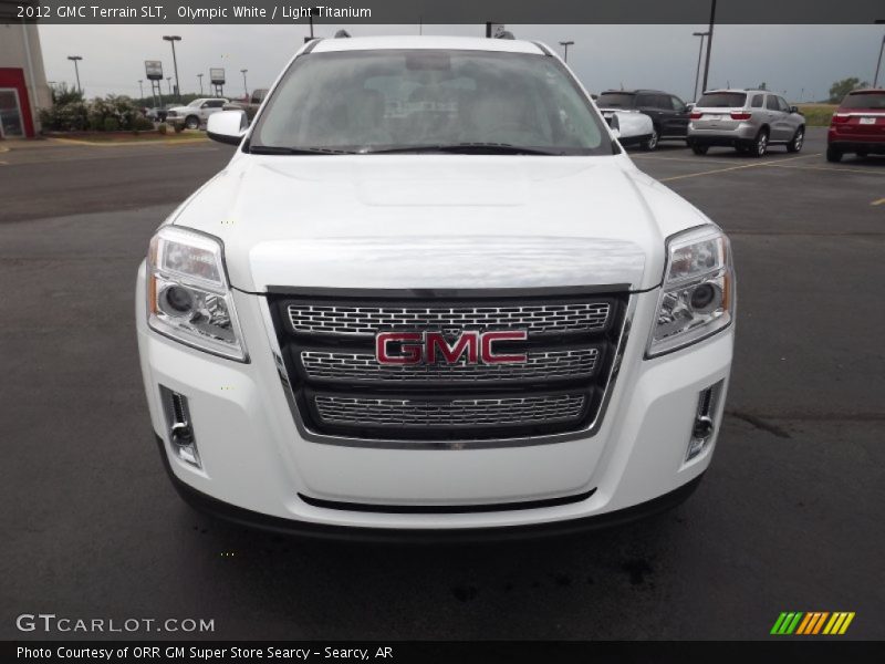 Olympic White / Light Titanium 2012 GMC Terrain SLT