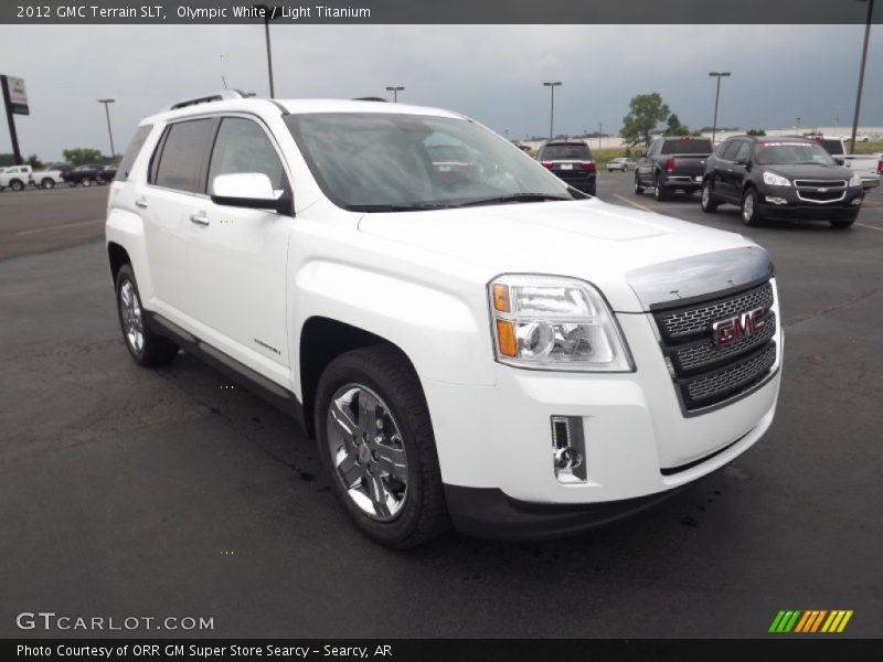 Olympic White / Light Titanium 2012 GMC Terrain SLT