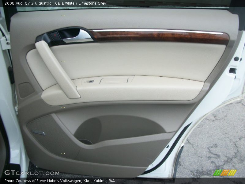Calla White / Limestone Grey 2008 Audi Q7 3.6 quattro