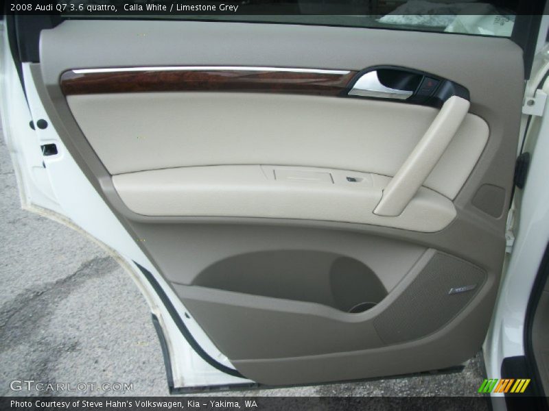 Calla White / Limestone Grey 2008 Audi Q7 3.6 quattro