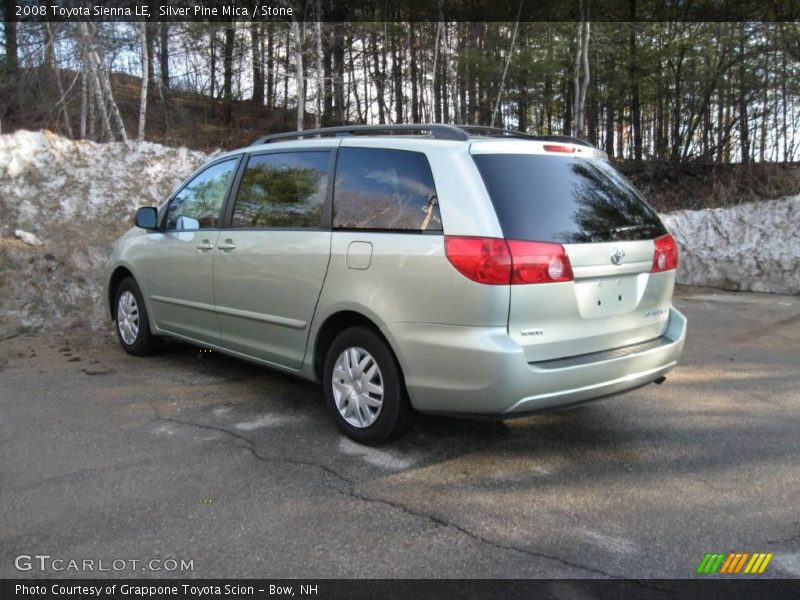 Silver Pine Mica / Stone 2008 Toyota Sienna LE