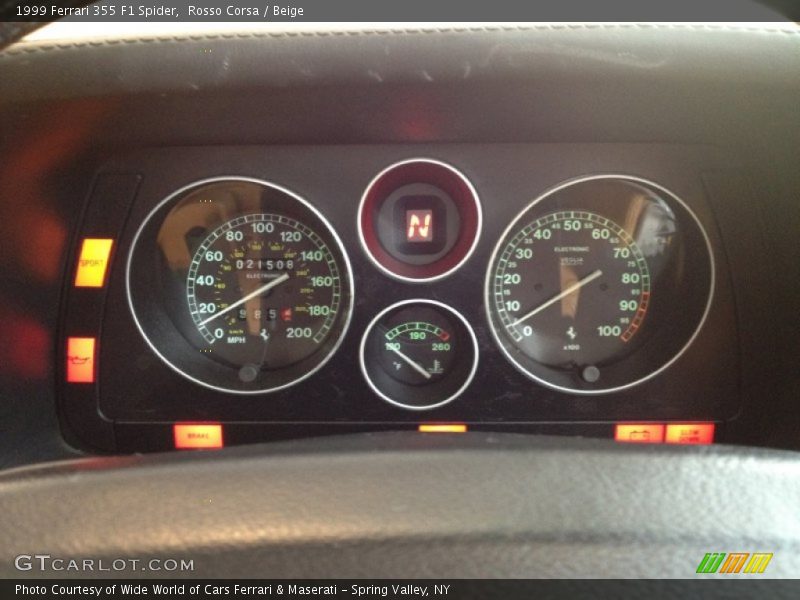  1999 355 F1 Spider F1 Spider Gauges