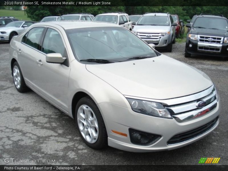 Smokestone Metallic / Medium Light Stone 2010 Ford Fusion SE