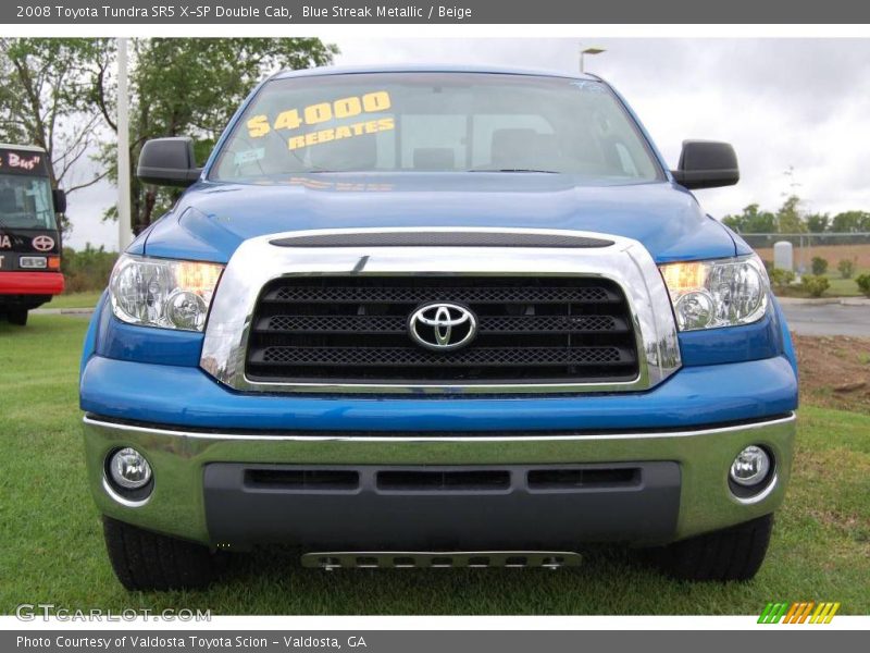 Blue Streak Metallic / Beige 2008 Toyota Tundra SR5 X-SP Double Cab