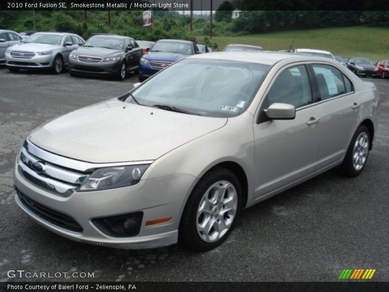 Smokestone Metallic / Medium Light Stone 2010 Ford Fusion SE