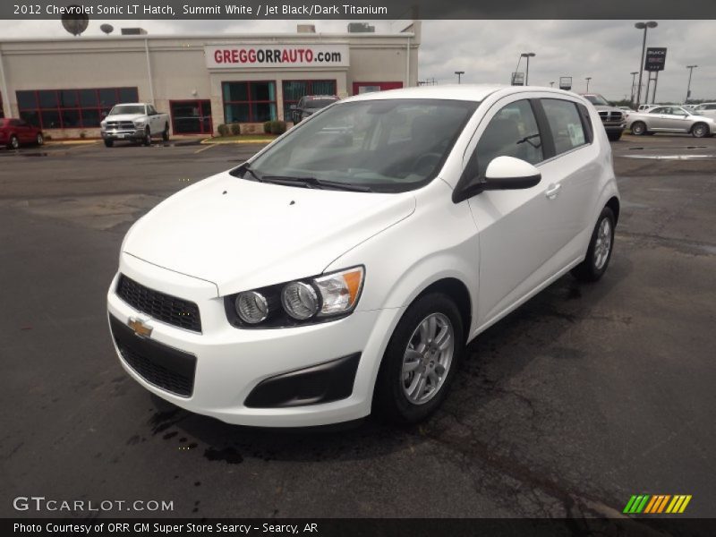 Summit White / Jet Black/Dark Titanium 2012 Chevrolet Sonic LT Hatch