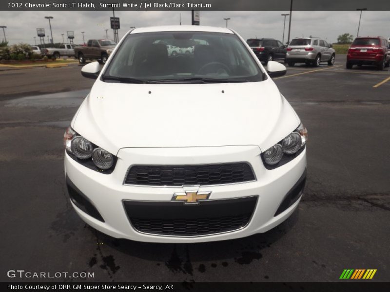 Summit White / Jet Black/Dark Titanium 2012 Chevrolet Sonic LT Hatch