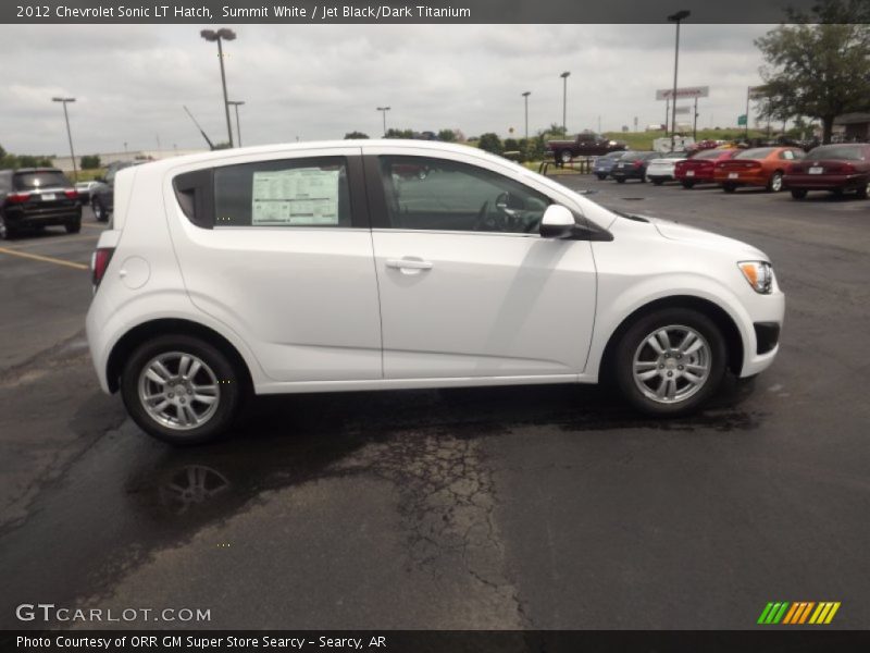Summit White / Jet Black/Dark Titanium 2012 Chevrolet Sonic LT Hatch