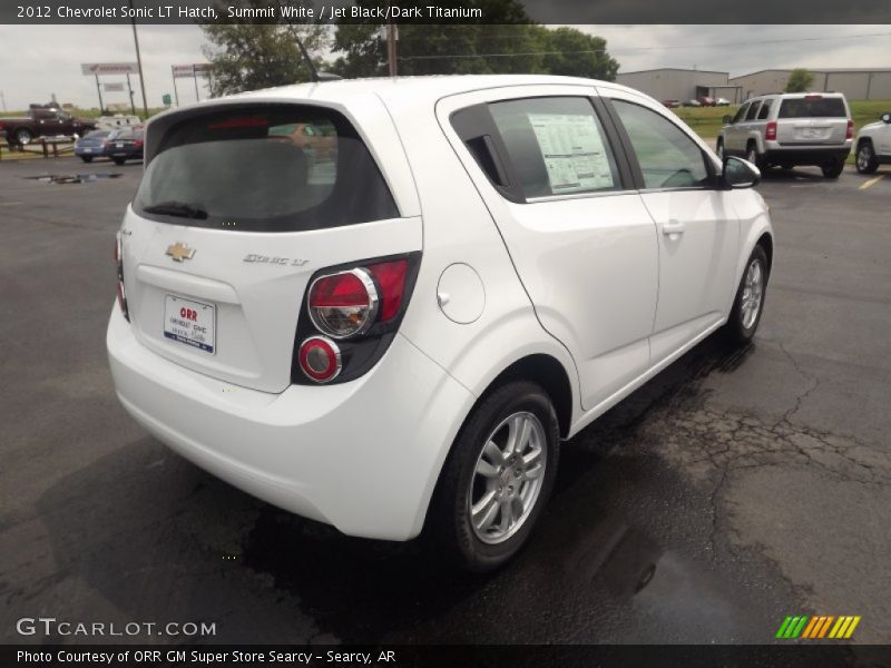 Summit White / Jet Black/Dark Titanium 2012 Chevrolet Sonic LT Hatch