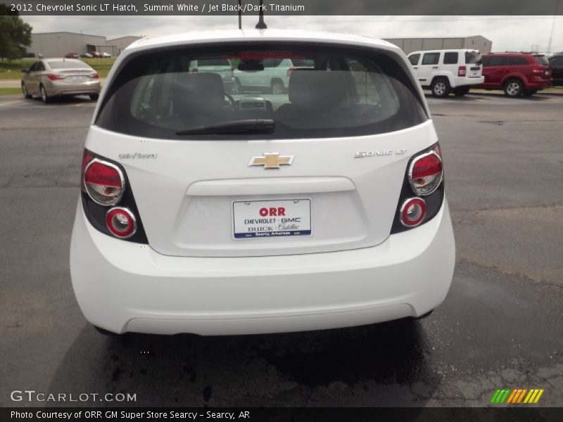 Summit White / Jet Black/Dark Titanium 2012 Chevrolet Sonic LT Hatch