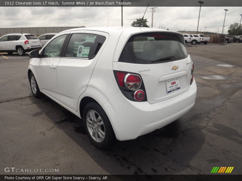 Summit White / Jet Black/Dark Titanium 2012 Chevrolet Sonic LT Hatch