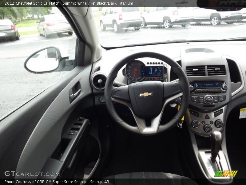 Summit White / Jet Black/Dark Titanium 2012 Chevrolet Sonic LT Hatch