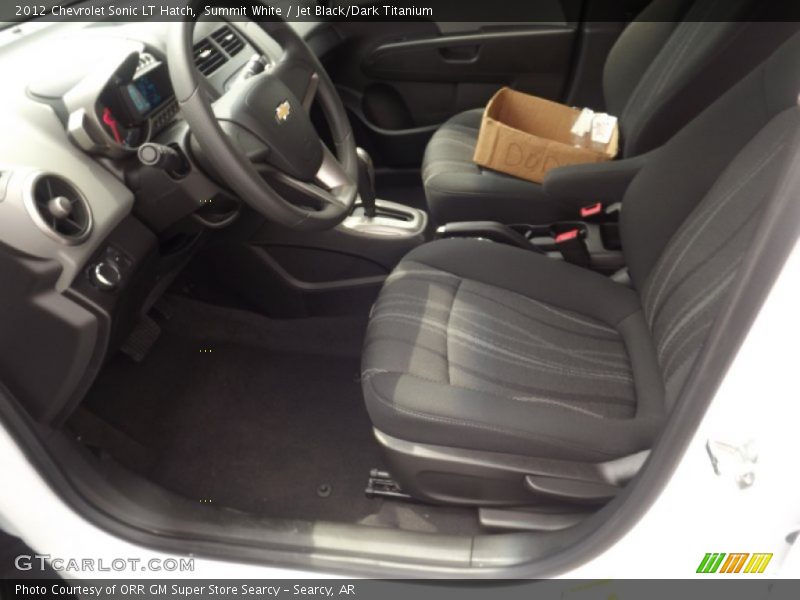 Summit White / Jet Black/Dark Titanium 2012 Chevrolet Sonic LT Hatch