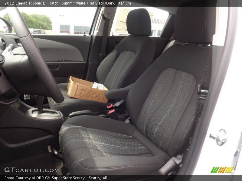 Summit White / Jet Black/Dark Titanium 2012 Chevrolet Sonic LT Hatch