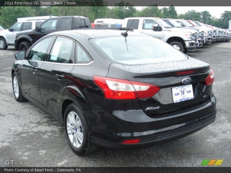 Black / Stone 2012 Ford Focus SEL Sedan