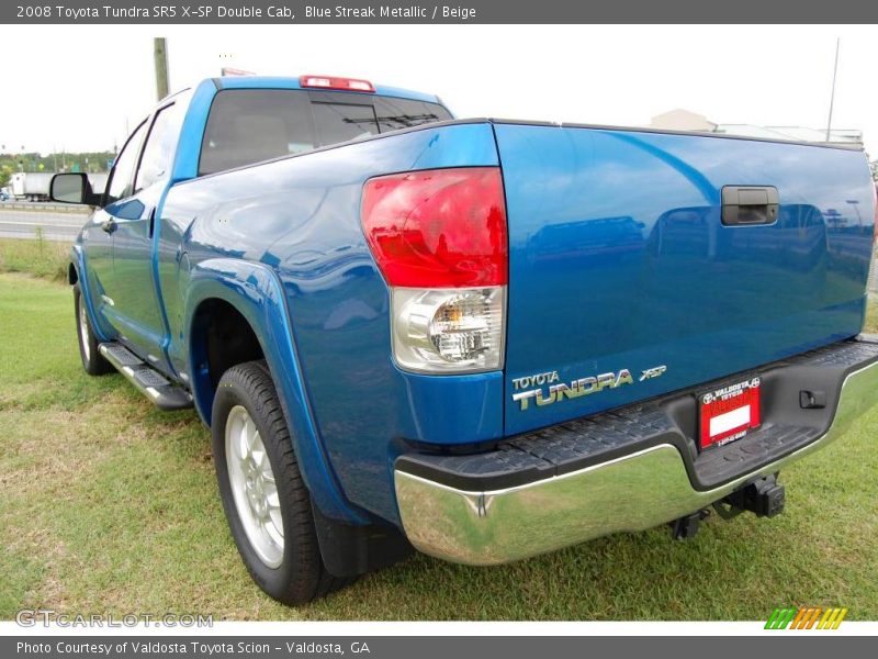 Blue Streak Metallic / Beige 2008 Toyota Tundra SR5 X-SP Double Cab