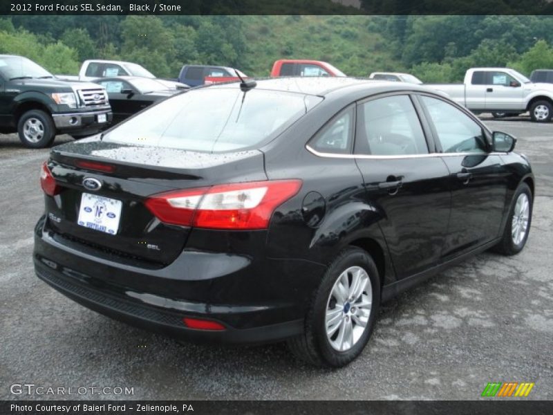 Black / Stone 2012 Ford Focus SEL Sedan