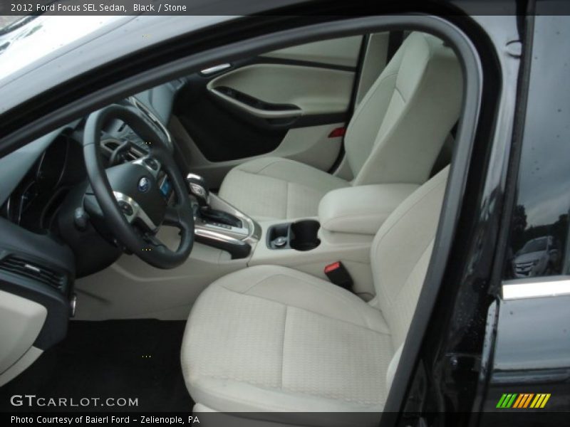 Black / Stone 2012 Ford Focus SEL Sedan