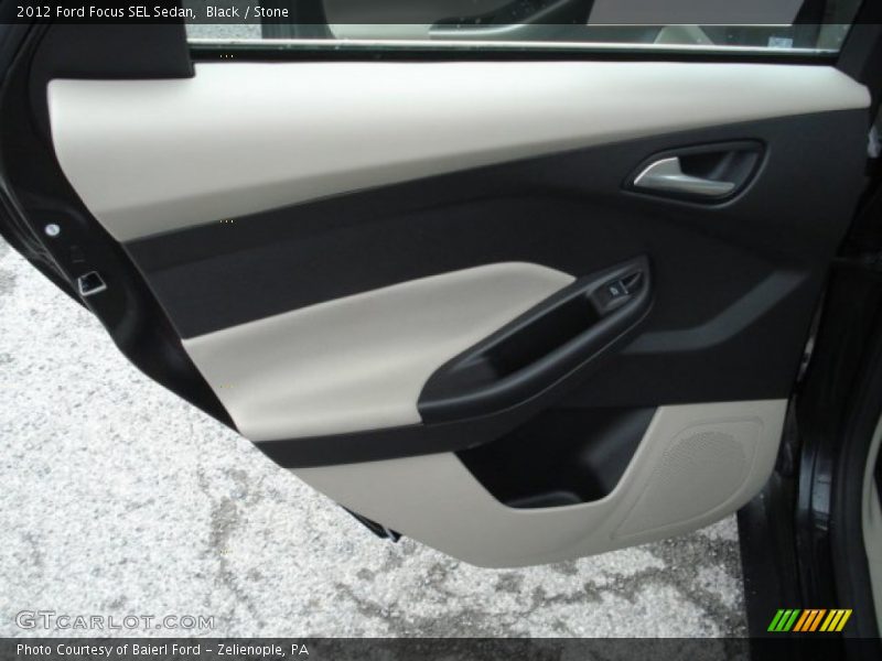 Black / Stone 2012 Ford Focus SEL Sedan