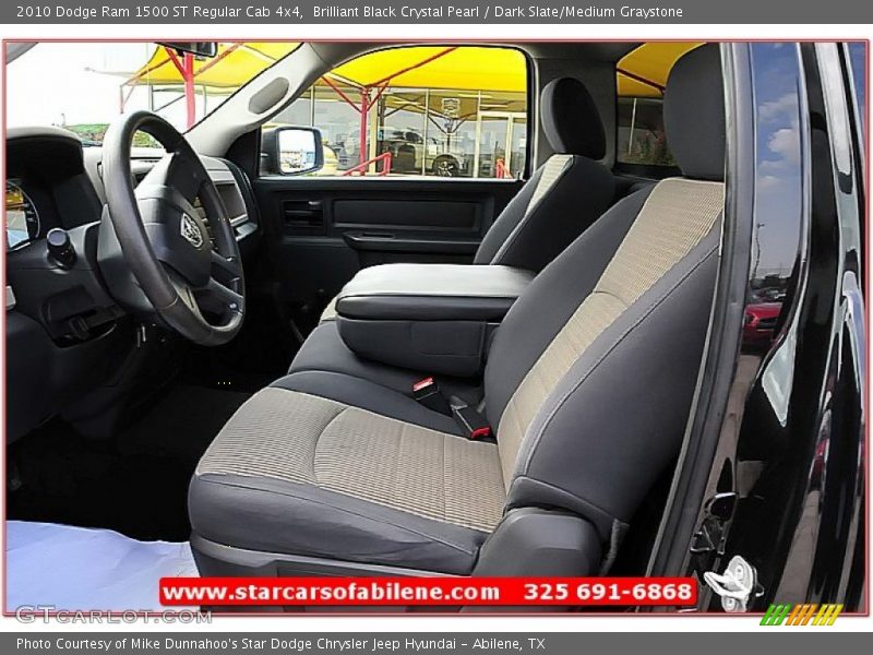 Brilliant Black Crystal Pearl / Dark Slate/Medium Graystone 2010 Dodge Ram 1500 ST Regular Cab 4x4