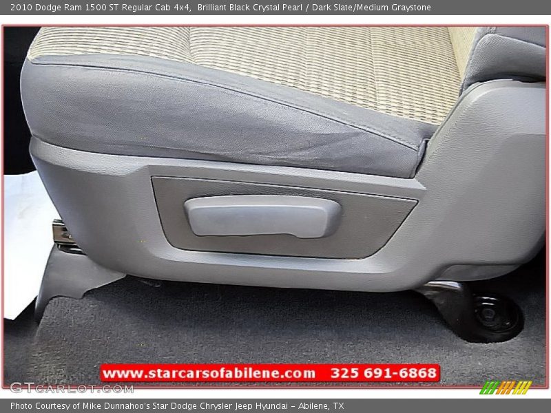 Brilliant Black Crystal Pearl / Dark Slate/Medium Graystone 2010 Dodge Ram 1500 ST Regular Cab 4x4