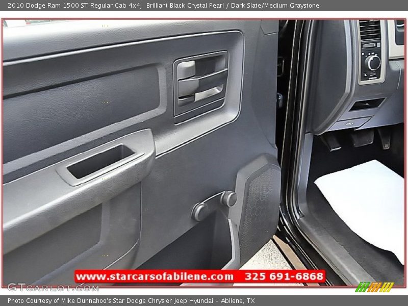 Brilliant Black Crystal Pearl / Dark Slate/Medium Graystone 2010 Dodge Ram 1500 ST Regular Cab 4x4