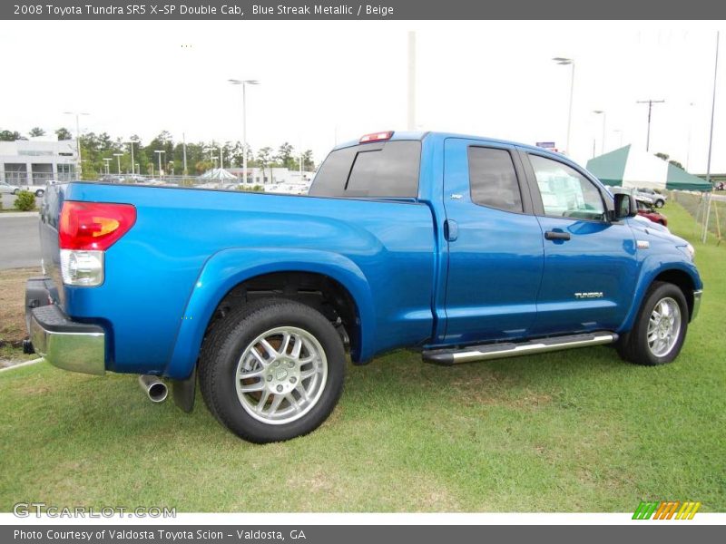 Blue Streak Metallic / Beige 2008 Toyota Tundra SR5 X-SP Double Cab