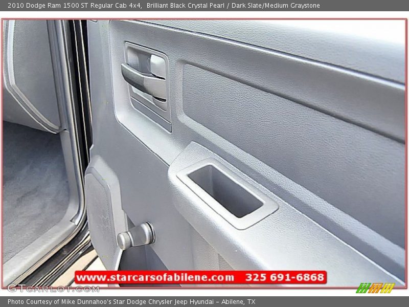 Brilliant Black Crystal Pearl / Dark Slate/Medium Graystone 2010 Dodge Ram 1500 ST Regular Cab 4x4