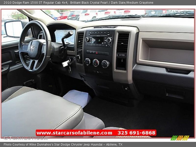 Brilliant Black Crystal Pearl / Dark Slate/Medium Graystone 2010 Dodge Ram 1500 ST Regular Cab 4x4