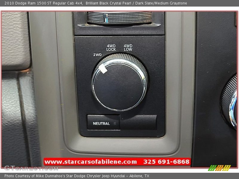 Brilliant Black Crystal Pearl / Dark Slate/Medium Graystone 2010 Dodge Ram 1500 ST Regular Cab 4x4
