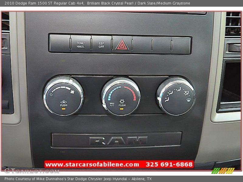 Brilliant Black Crystal Pearl / Dark Slate/Medium Graystone 2010 Dodge Ram 1500 ST Regular Cab 4x4