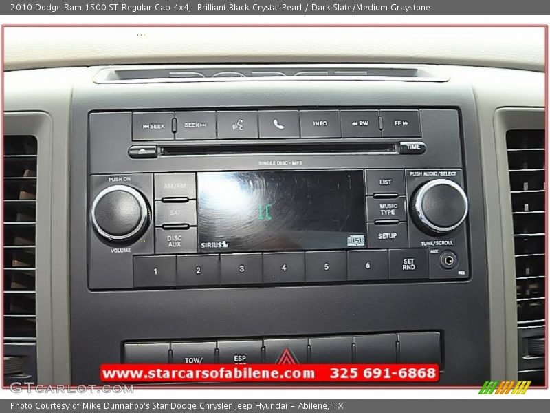 Brilliant Black Crystal Pearl / Dark Slate/Medium Graystone 2010 Dodge Ram 1500 ST Regular Cab 4x4