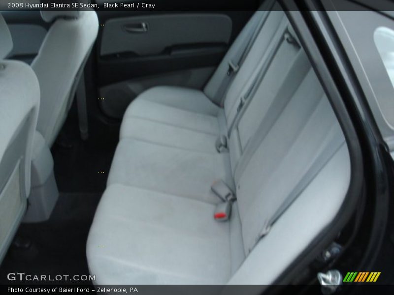 Black Pearl / Gray 2008 Hyundai Elantra SE Sedan