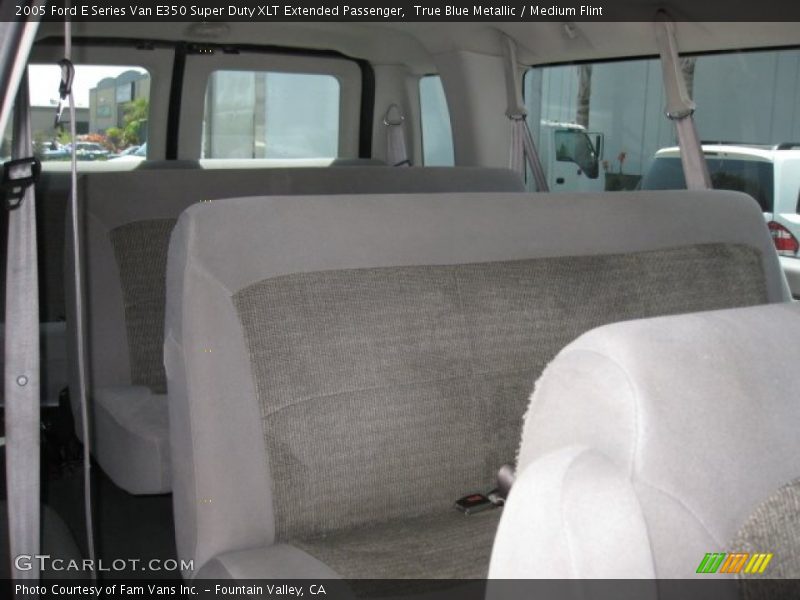 True Blue Metallic / Medium Flint 2005 Ford E Series Van E350 Super Duty XLT Extended Passenger