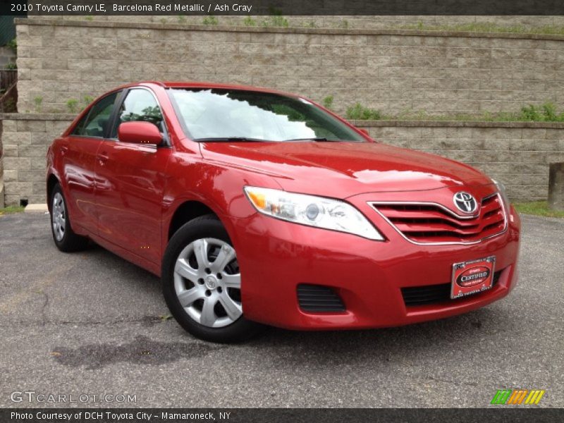 Barcelona Red Metallic / Ash Gray 2010 Toyota Camry LE