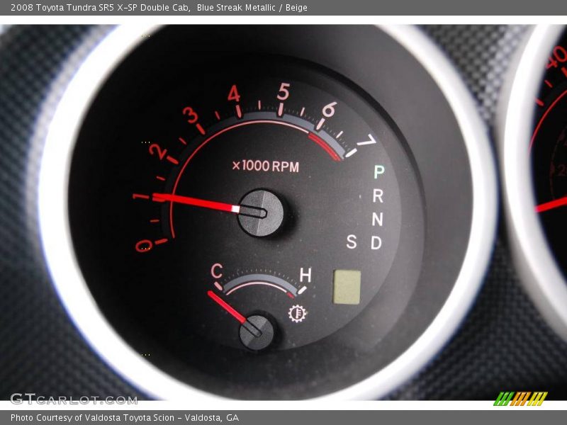 Blue Streak Metallic / Beige 2008 Toyota Tundra SR5 X-SP Double Cab
