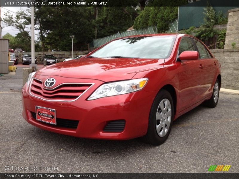 Barcelona Red Metallic / Ash Gray 2010 Toyota Camry LE