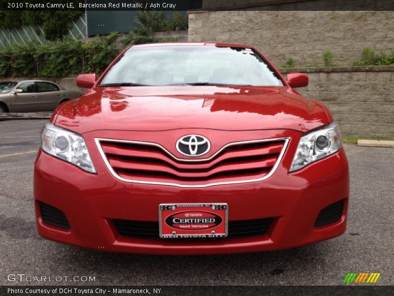 Barcelona Red Metallic / Ash Gray 2010 Toyota Camry LE