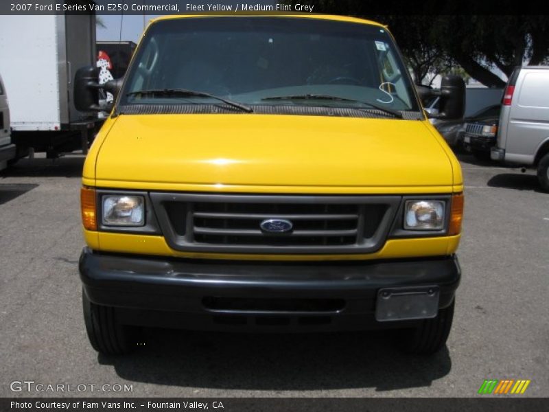 Fleet Yellow / Medium Flint Grey 2007 Ford E Series Van E250 Commercial
