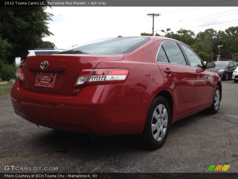Barcelona Red Metallic / Ash Gray 2010 Toyota Camry LE