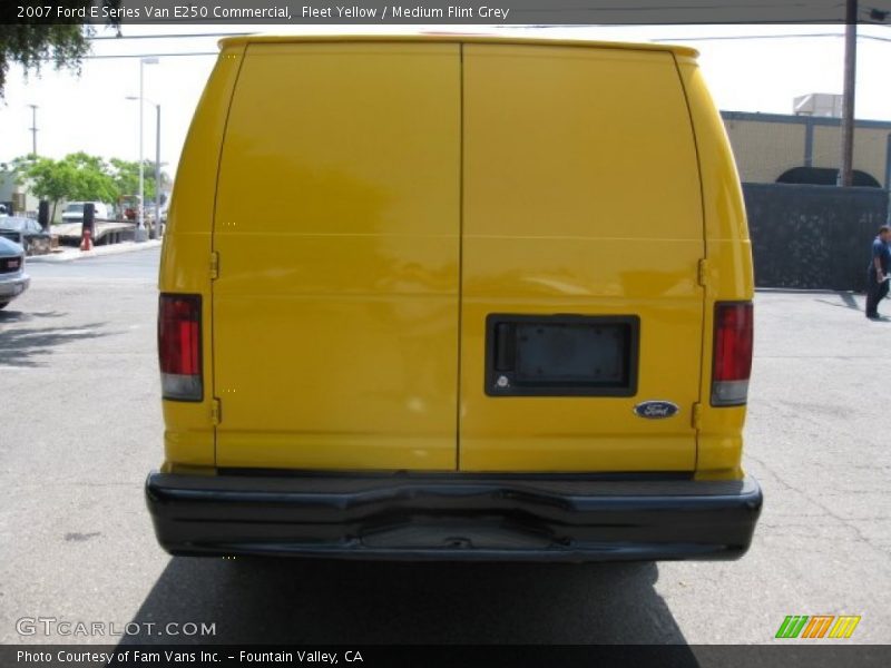 Fleet Yellow / Medium Flint Grey 2007 Ford E Series Van E250 Commercial