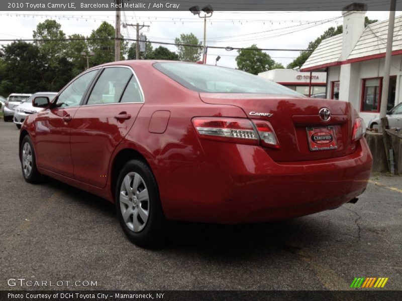 Barcelona Red Metallic / Ash Gray 2010 Toyota Camry LE