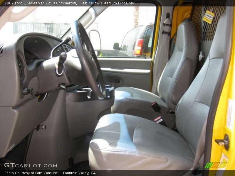 Fleet Yellow / Medium Flint Grey 2007 Ford E Series Van E250 Commercial