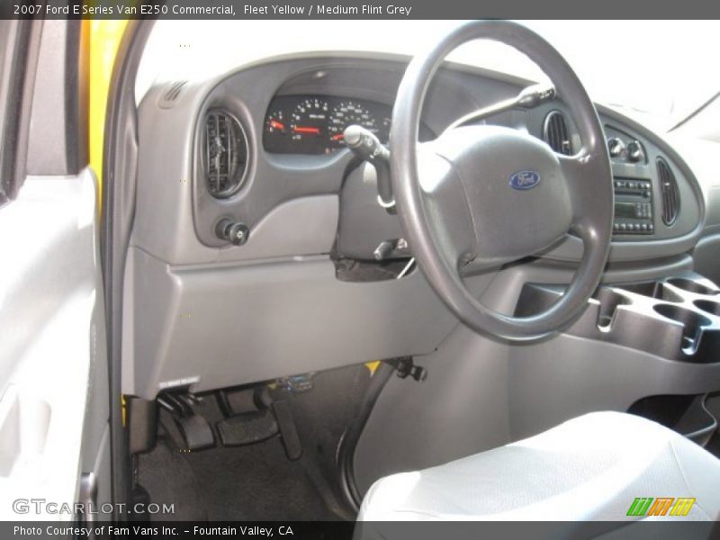 Fleet Yellow / Medium Flint Grey 2007 Ford E Series Van E250 Commercial