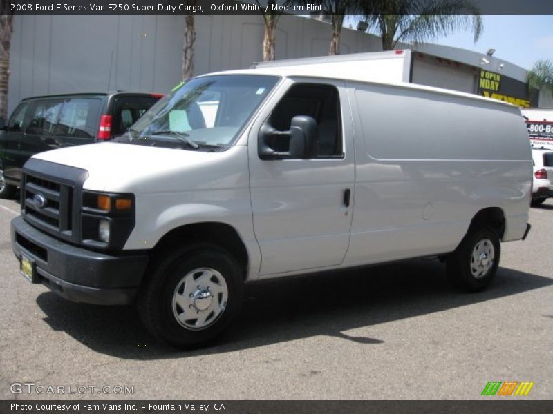 Oxford White / Medium Flint 2008 Ford E Series Van E250 Super Duty Cargo