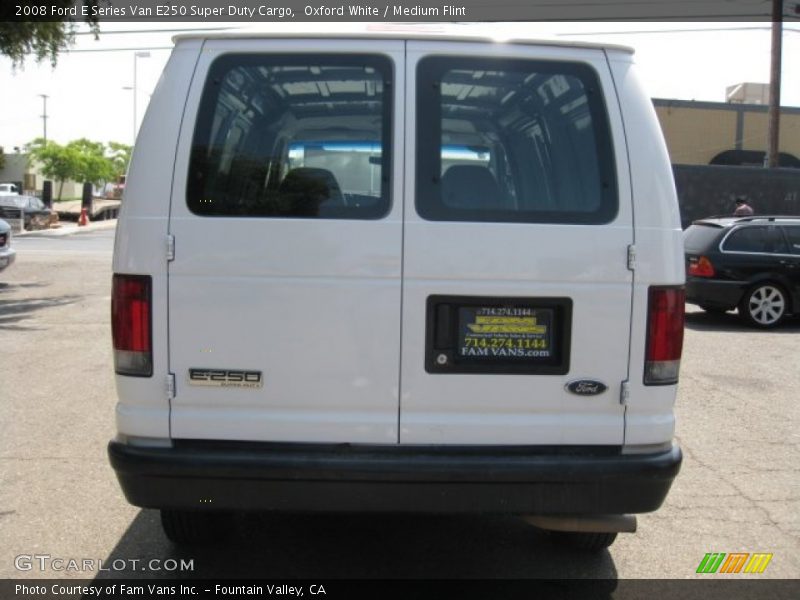 Oxford White / Medium Flint 2008 Ford E Series Van E250 Super Duty Cargo