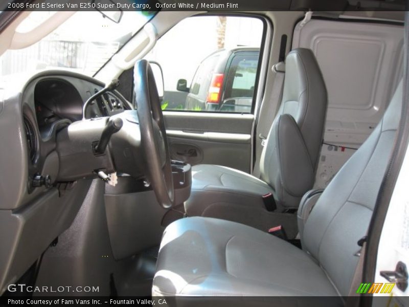 Oxford White / Medium Flint 2008 Ford E Series Van E250 Super Duty Cargo