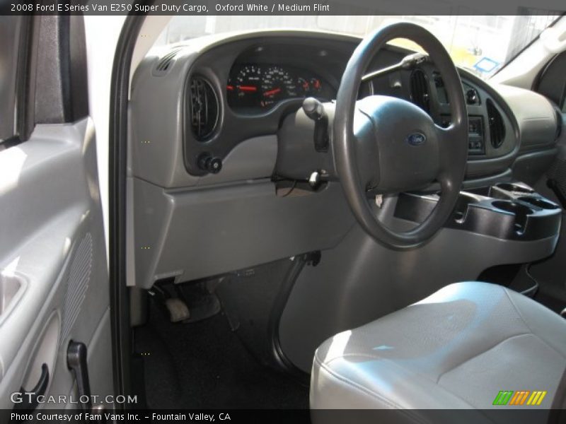 Oxford White / Medium Flint 2008 Ford E Series Van E250 Super Duty Cargo