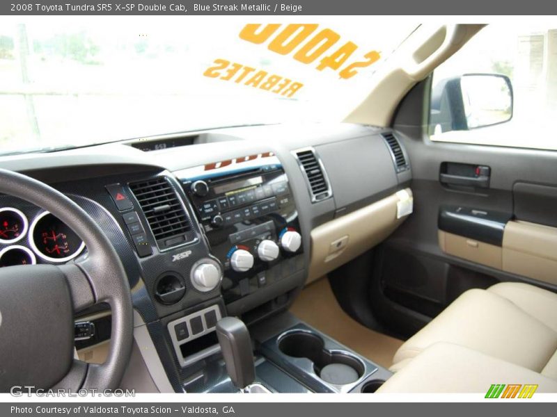 Blue Streak Metallic / Beige 2008 Toyota Tundra SR5 X-SP Double Cab