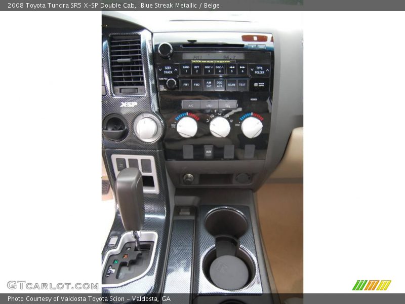 Blue Streak Metallic / Beige 2008 Toyota Tundra SR5 X-SP Double Cab